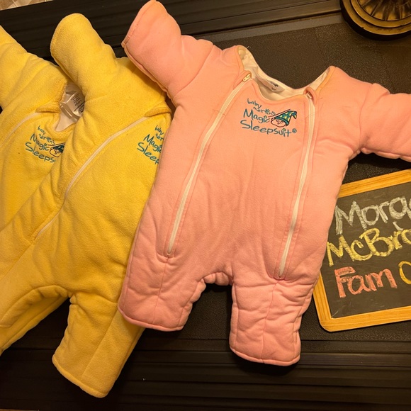 3 Merlin sleepsuits aka MOM LIFESAVERS!Small and 2 larges(just incase ones dirty - Picture 2 of 6